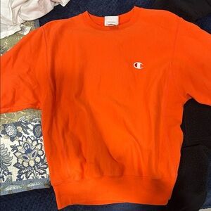 Champion Vibrant Orange Crewneck Sweater